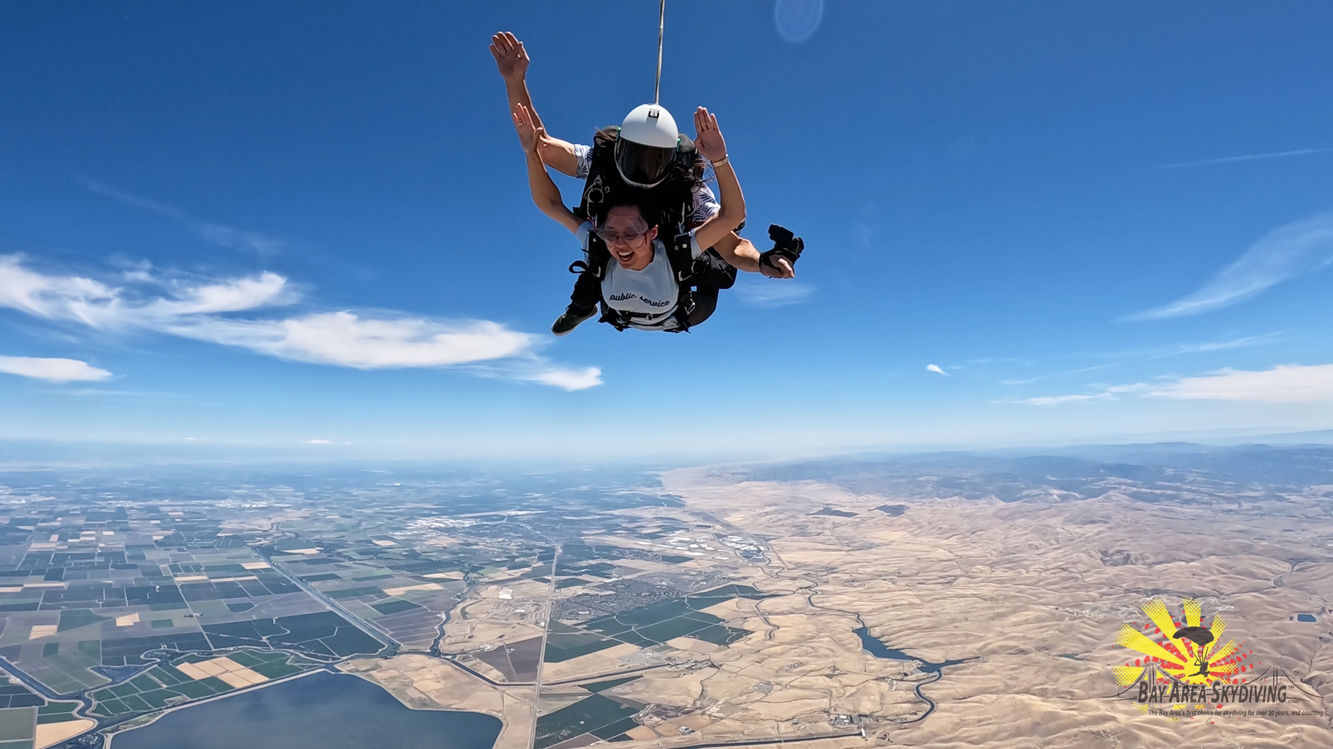 Skydiving over Northern California