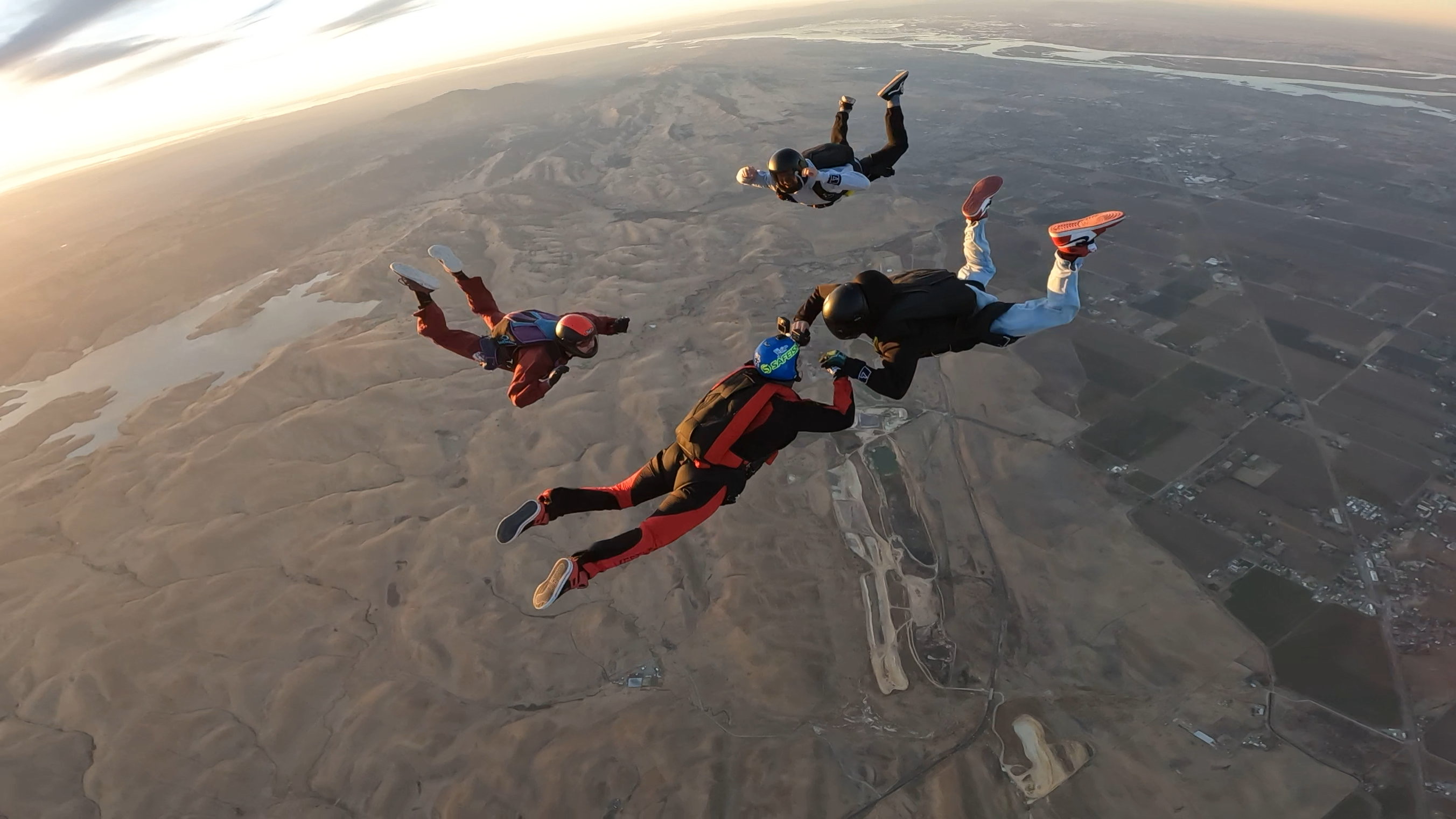 AFF training in freefall